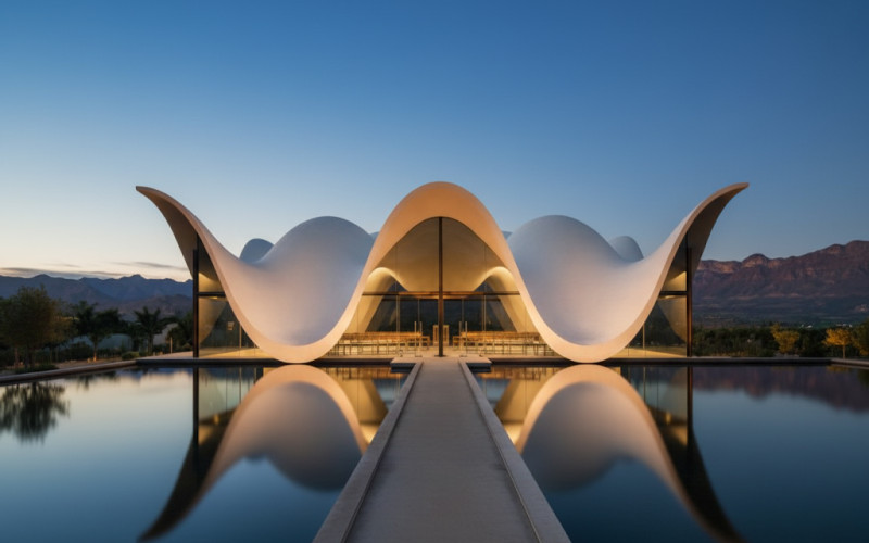 Architectural Innovation: Geometric Design in a Modern Landscape
